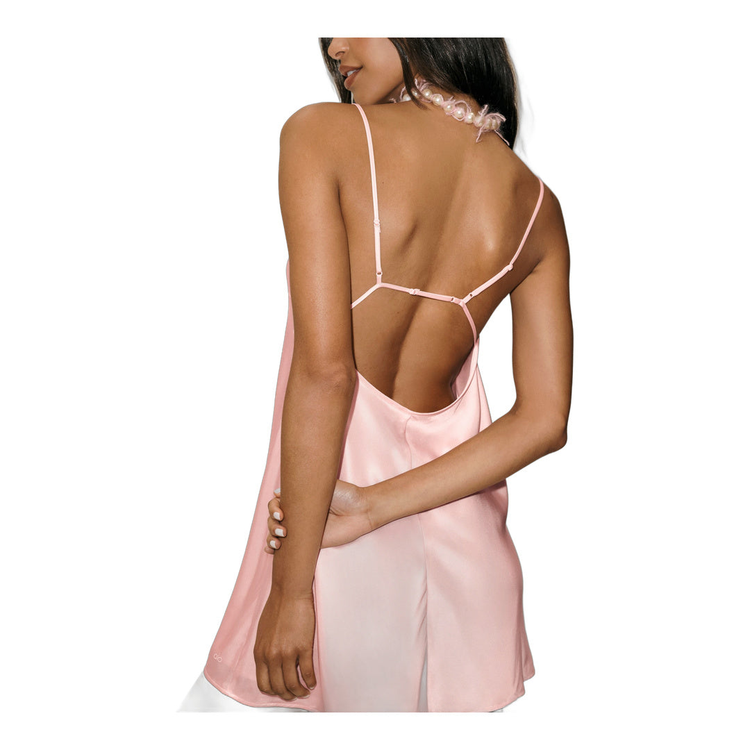 alo Silk Blend Radiance Dress - Sundrenched Pink