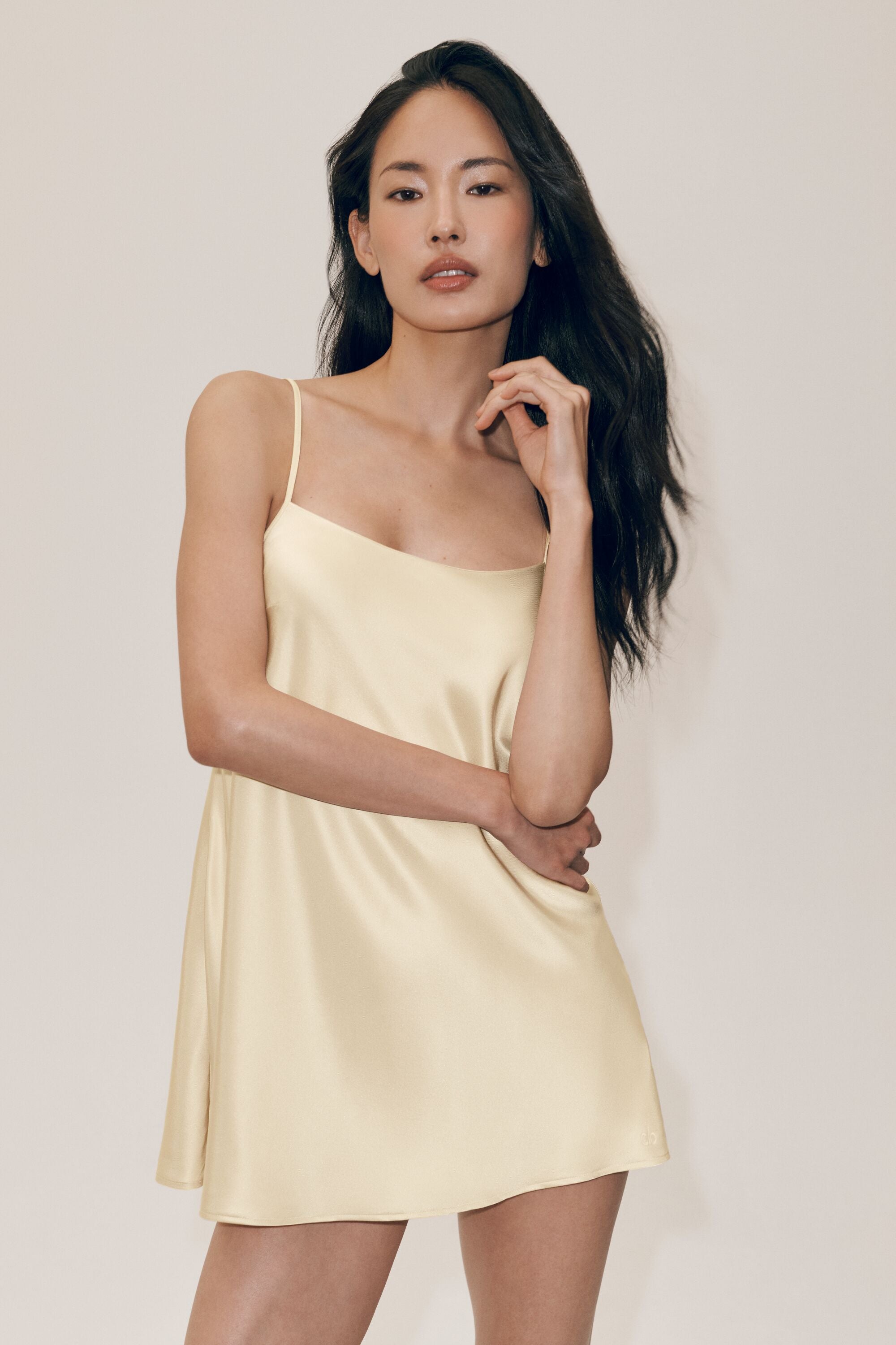alo Silk Blend Radiance Dress - Sandy Beige
