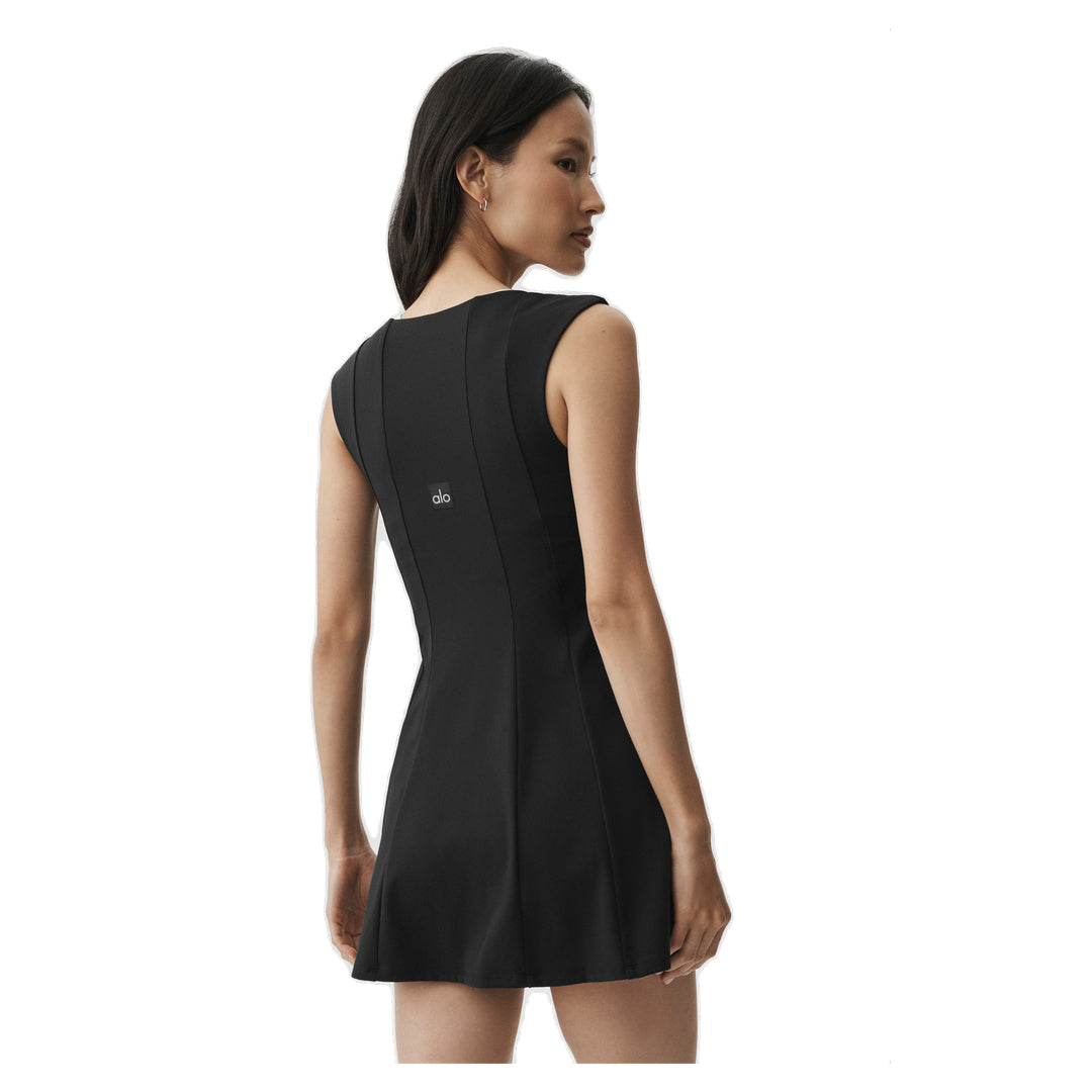 ALO ALO Softsculpt Desire Tennis Dress - Black