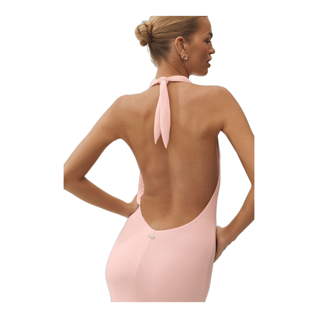 alo Summer Soiree Halter Maxi Dress - Sundrenched Pink