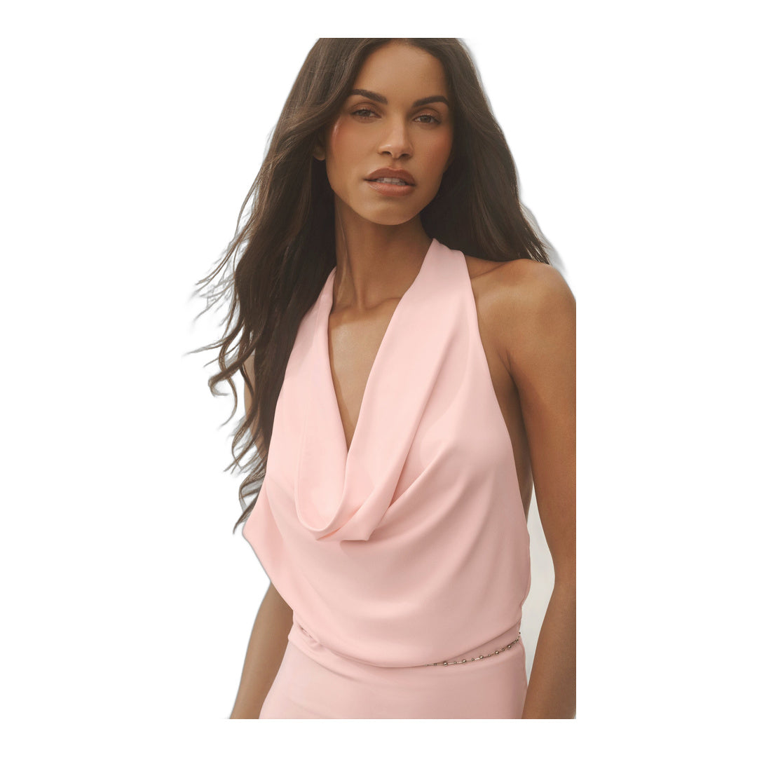 alo Summer Soiree Halter Mini Dress - Sundrenched Pink