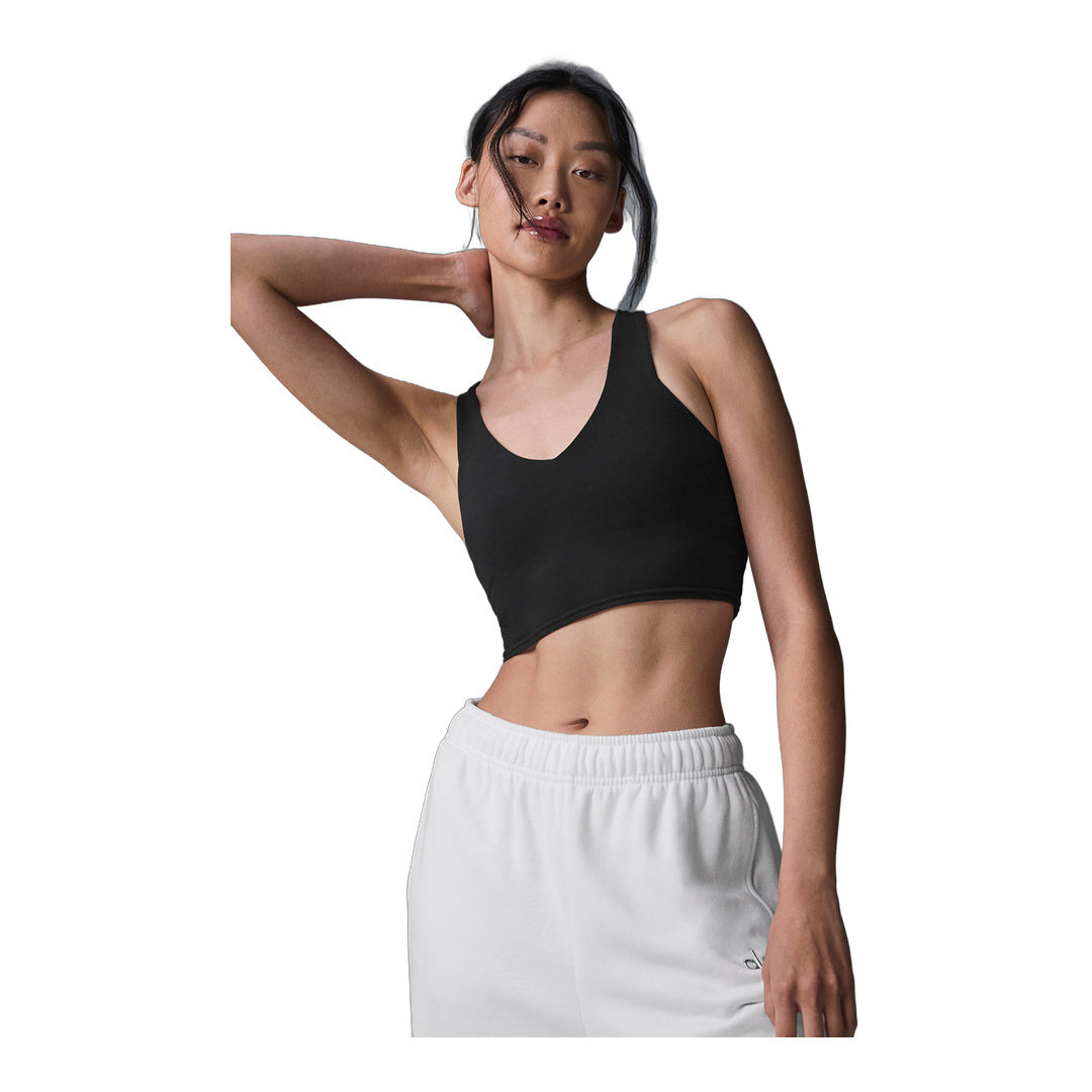 alo Airbrush Real Bra Tank - Black