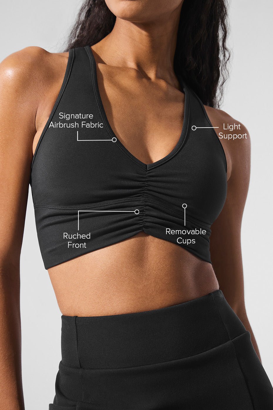 alo Wild Thing Bra - Black
