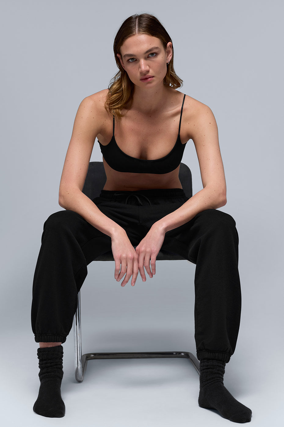 alo Airmesh Venus Bralette - Black