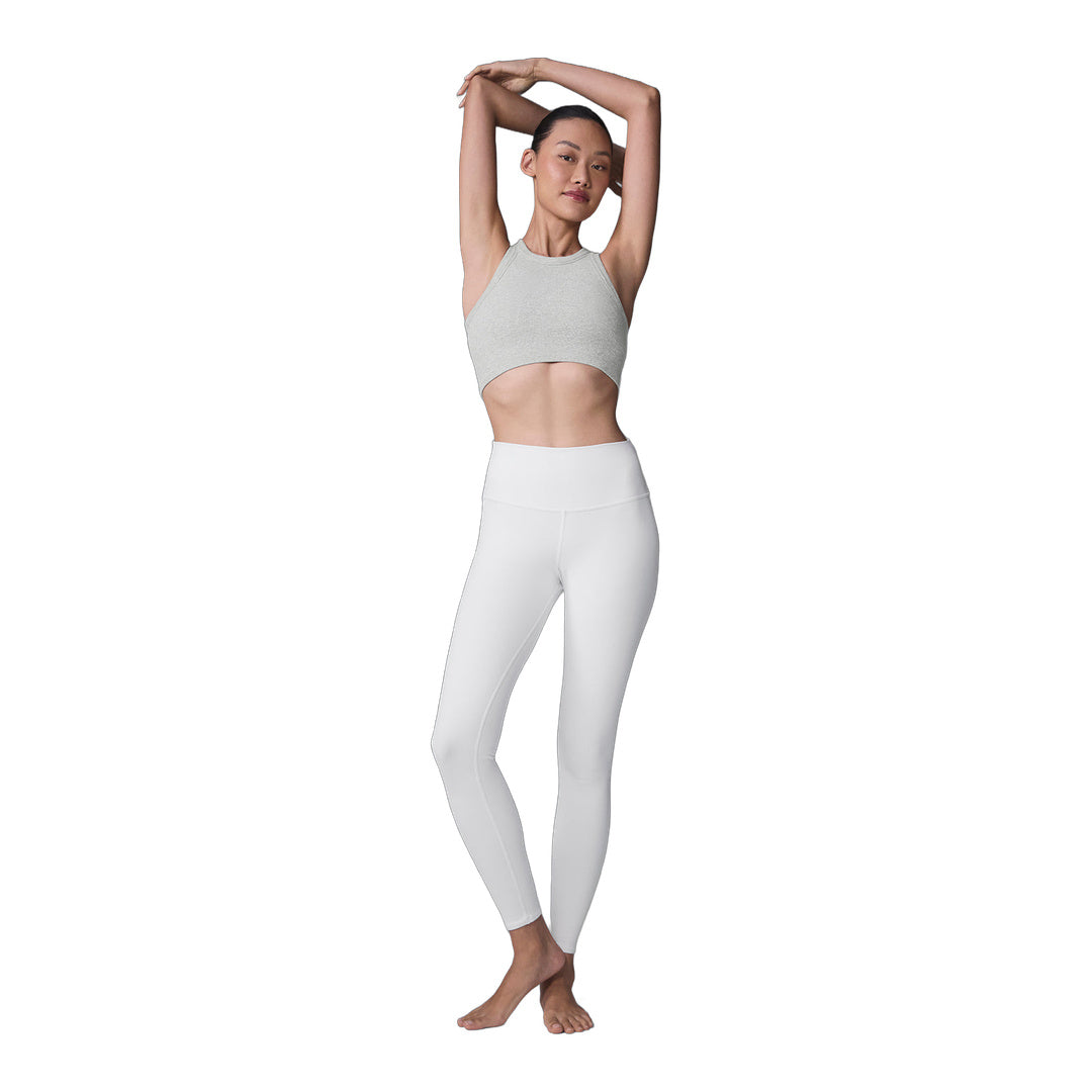 alo Seamless Delight High Neck Bra - Athletic Heather Grey