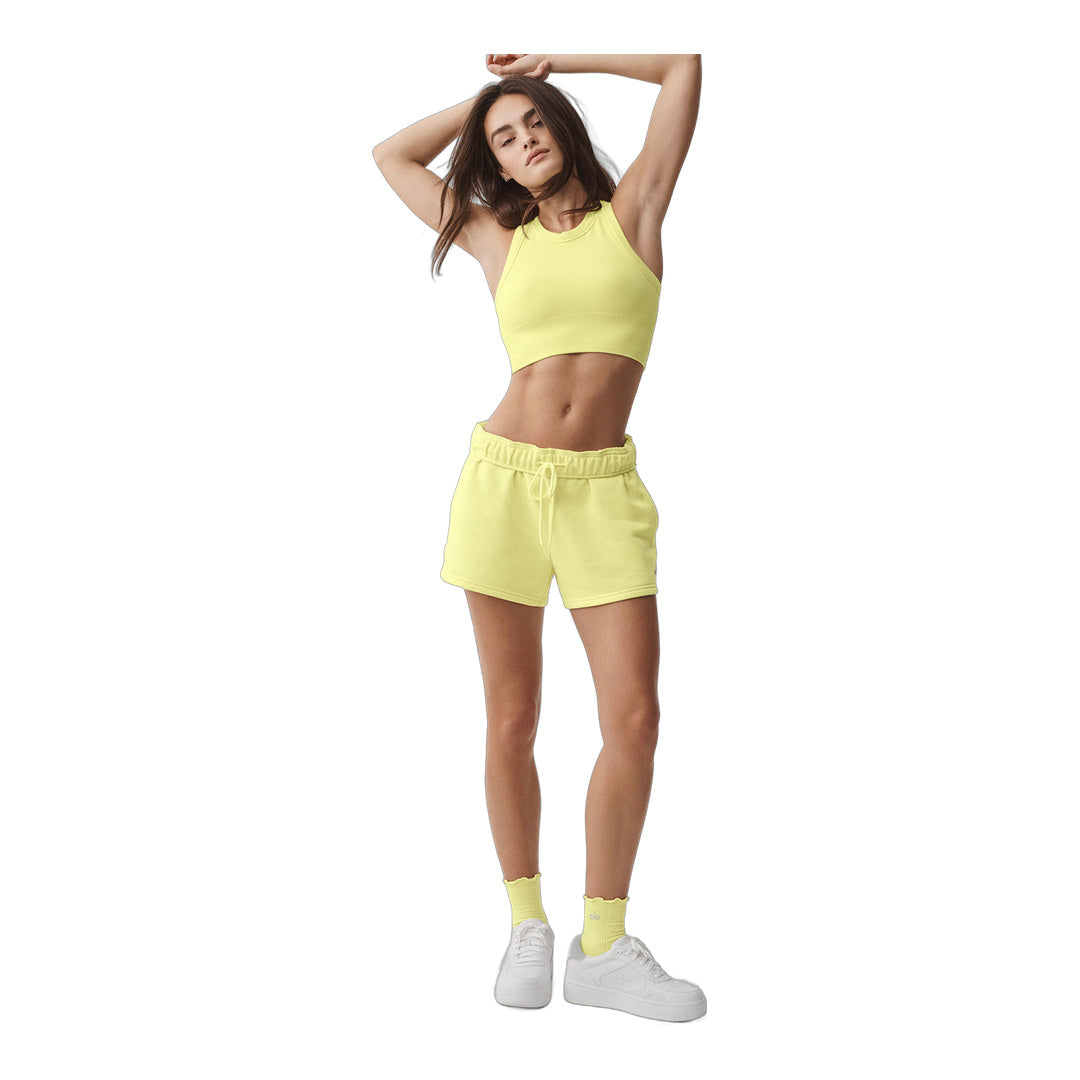 alo Seamless Delight High Neck Bra - Sunshine