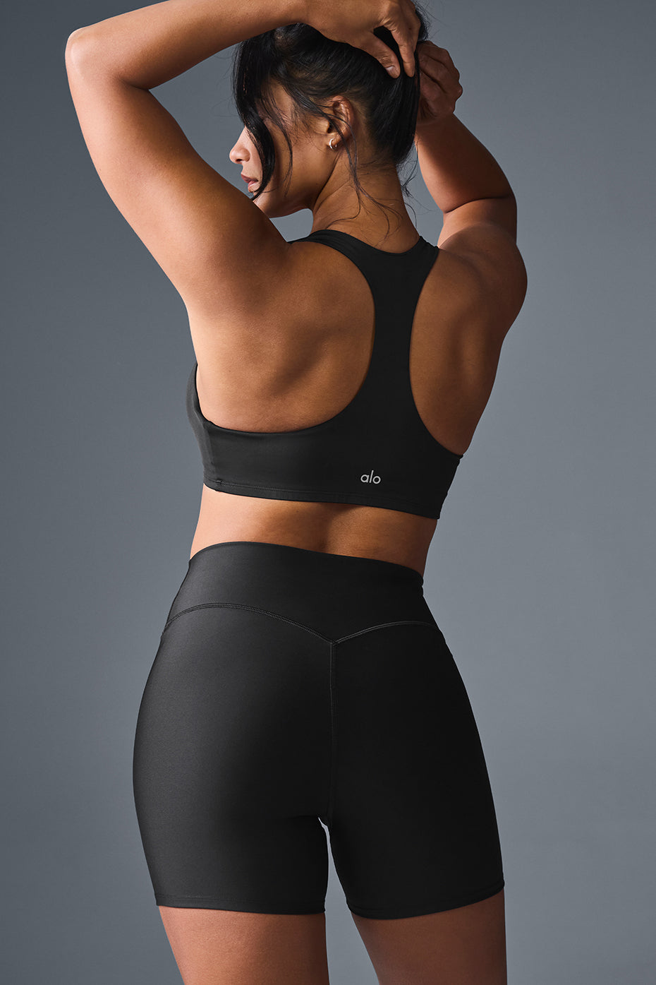 alo Airlift Advantage Racerback Bra - Black