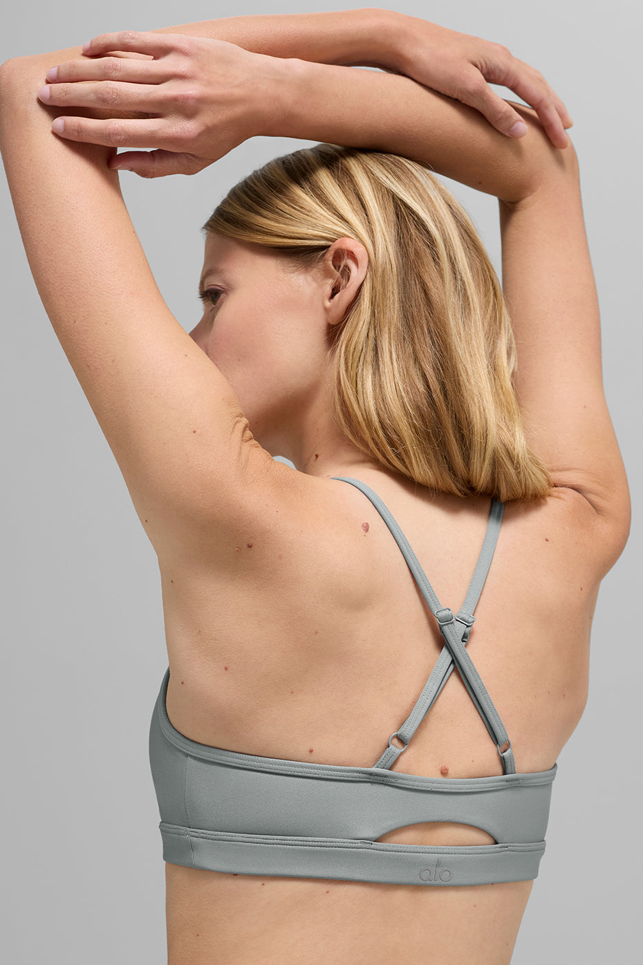 alo Airlift Intrigue Bra - Lunar Grey