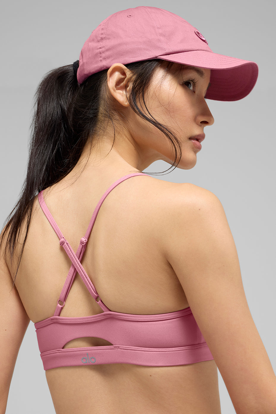 alo Airlift Intrigue Bra - Pink Wild Rose