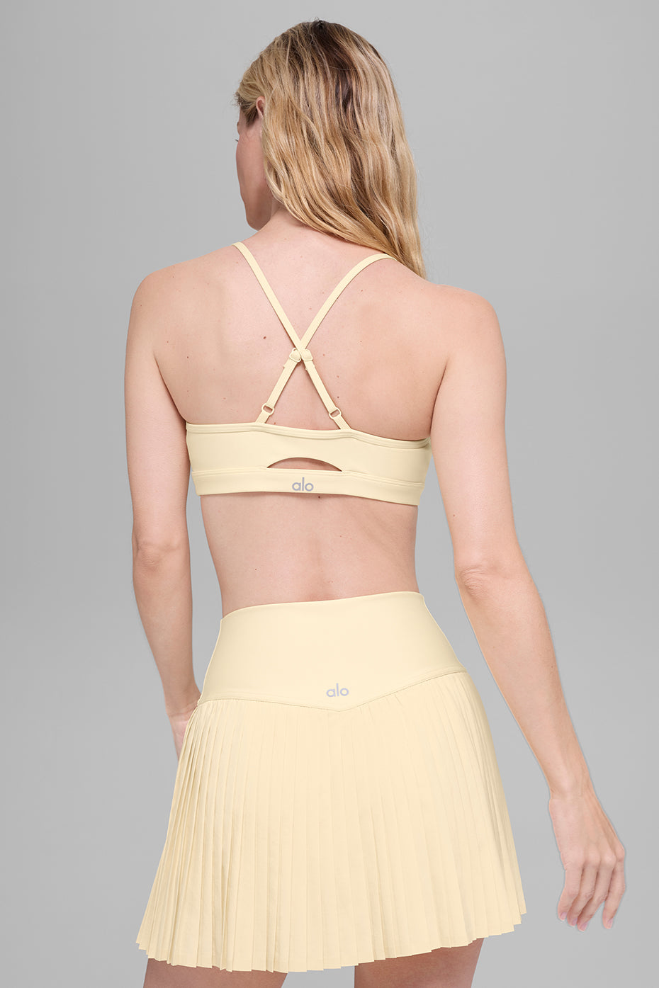alo Airlift Intrigue Bra - Candlelight Yellow