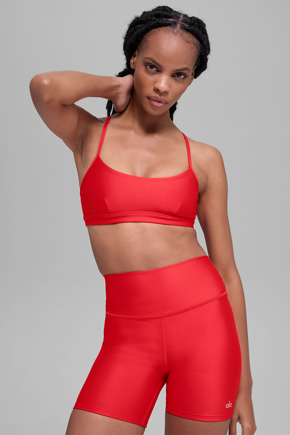 alo Airlift Intrigue Bra - Bright Red
