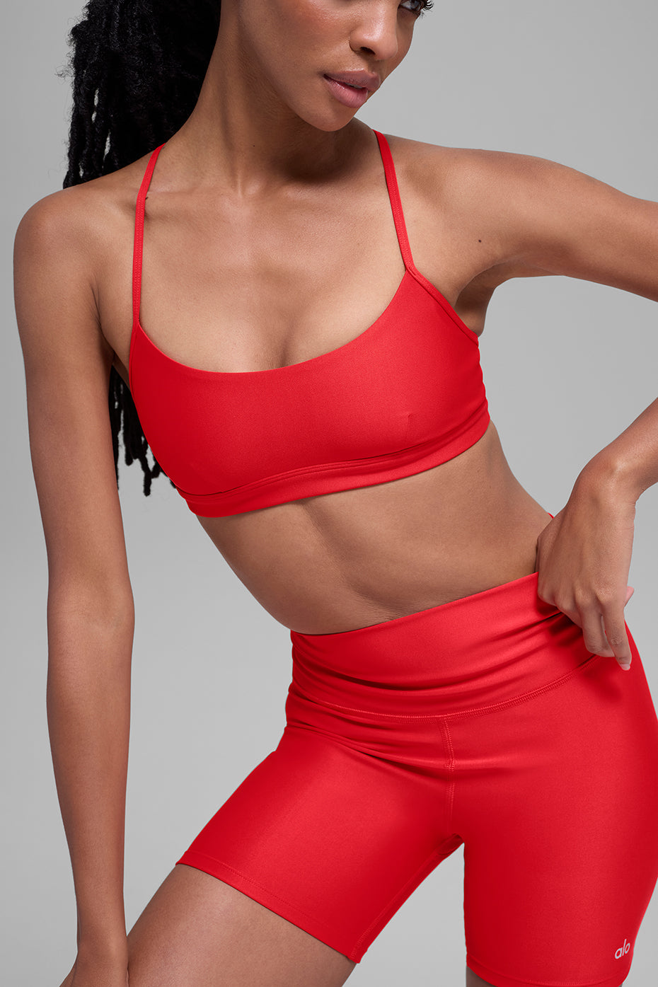 alo Airlift Intrigue Bra - Bright Red