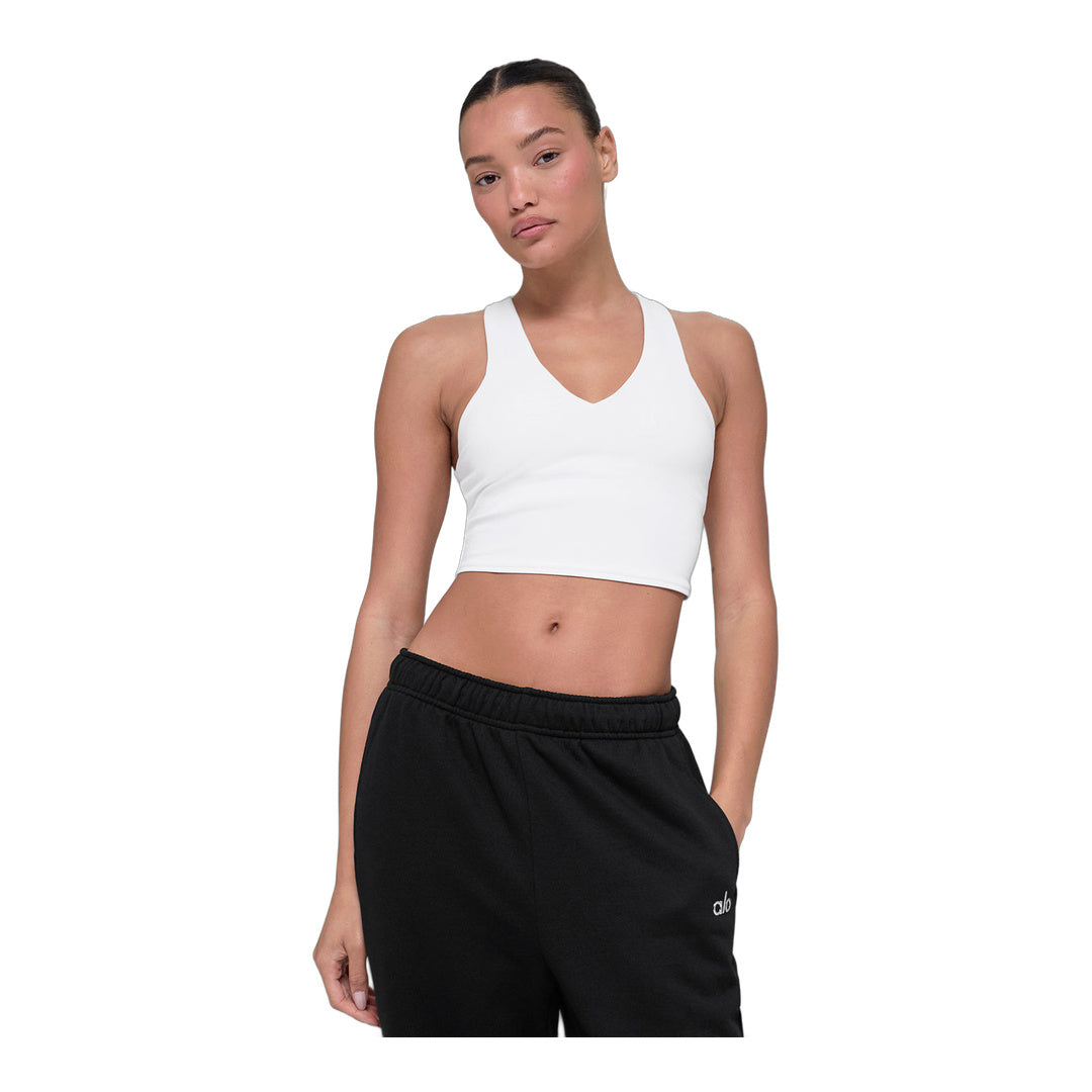 alo Airbrush Real Bra Tank - White