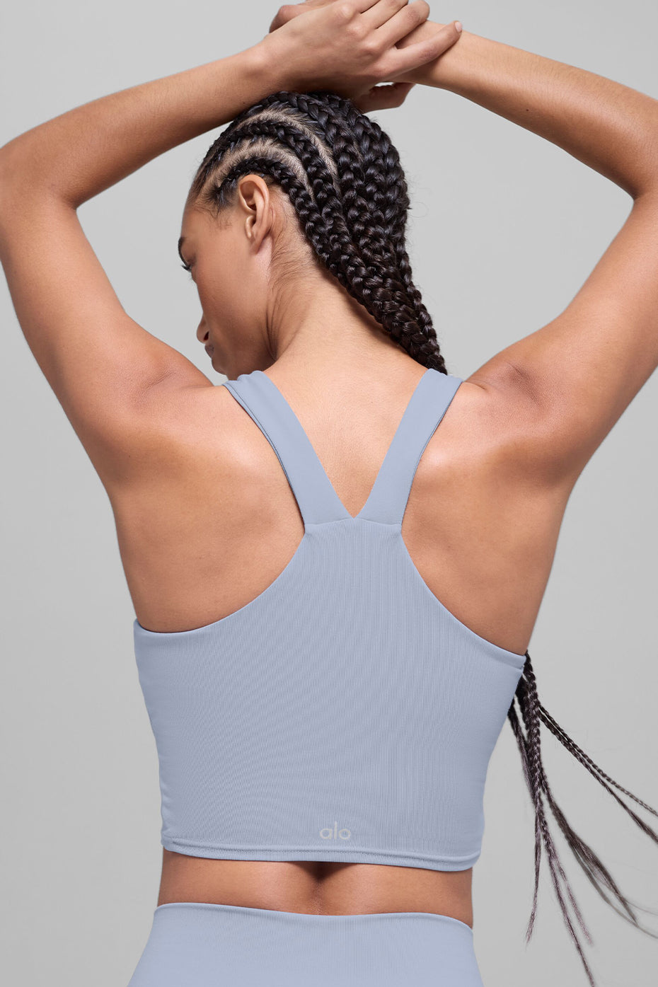 alo Airbrush Real Bra Tank - Winter Frost