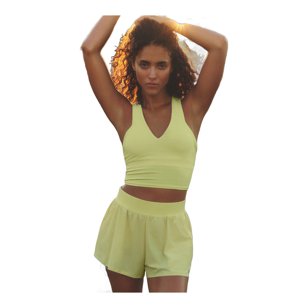 alo Airbrush Real Bra Tank - Sunshine