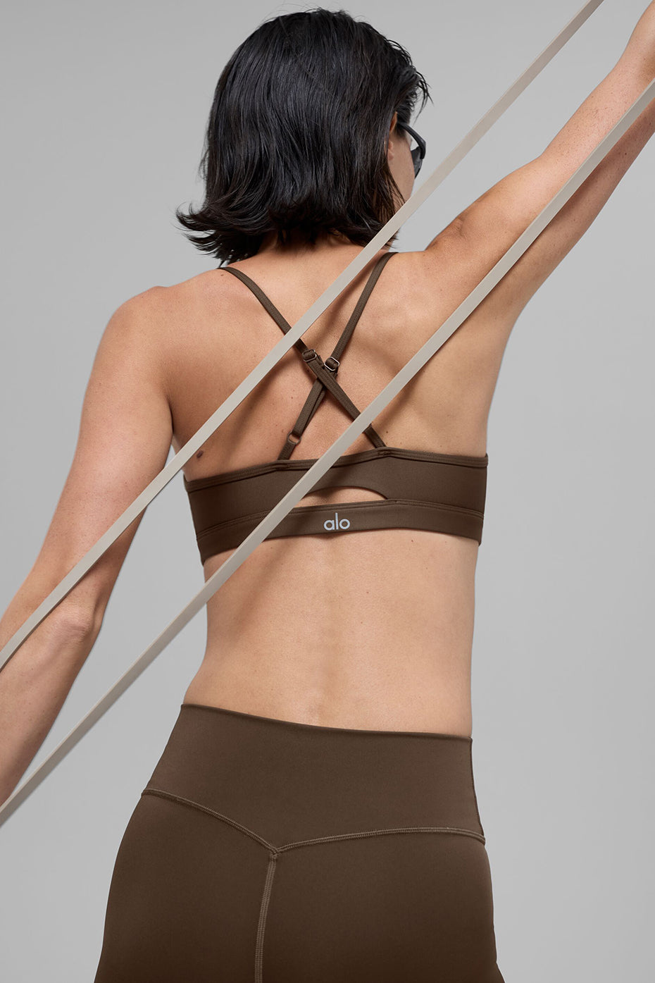 alo Airlift Intrigue Bra - Espresso