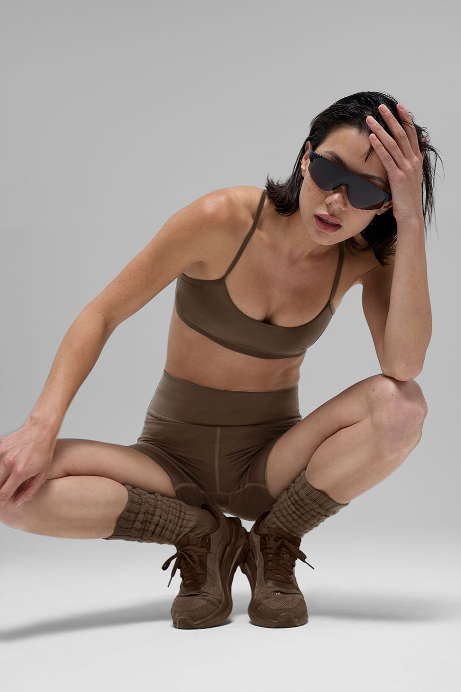 alo Airlift Intrigue Bra - Espresso