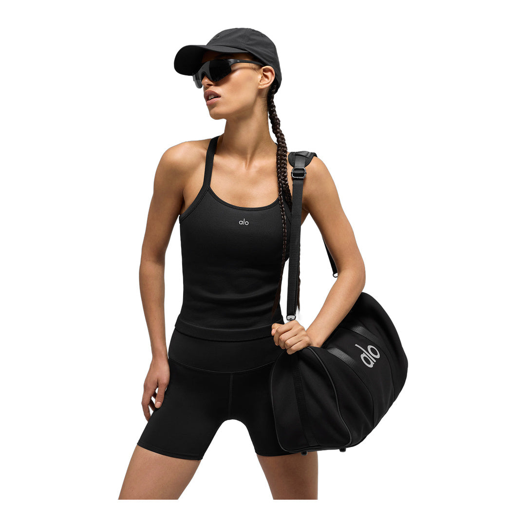 alo Seamless Ribbed Favorite Full Length Bra Tank - Black