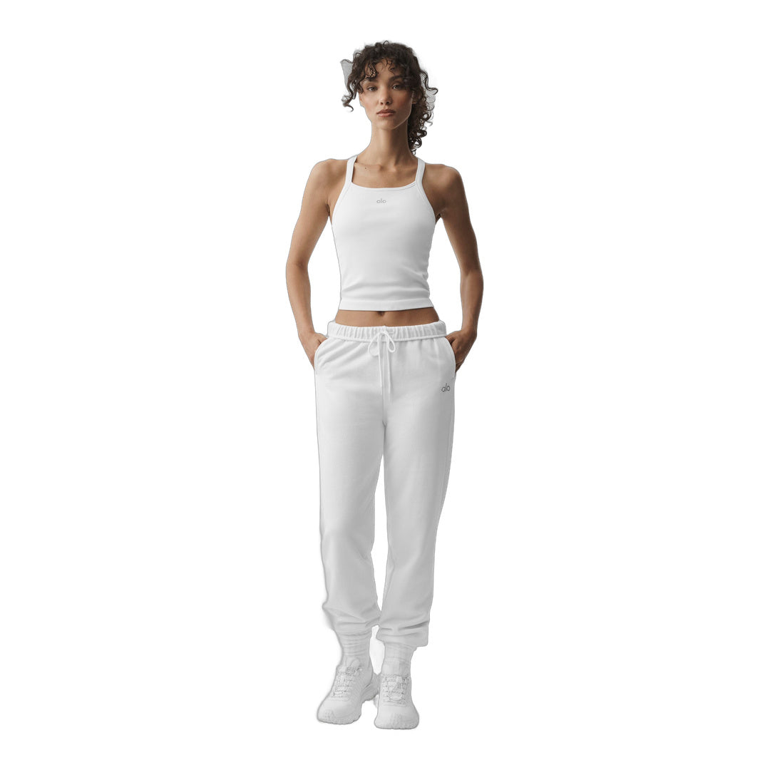 alo Seamless Ribbed Favorite Bra Tank - White