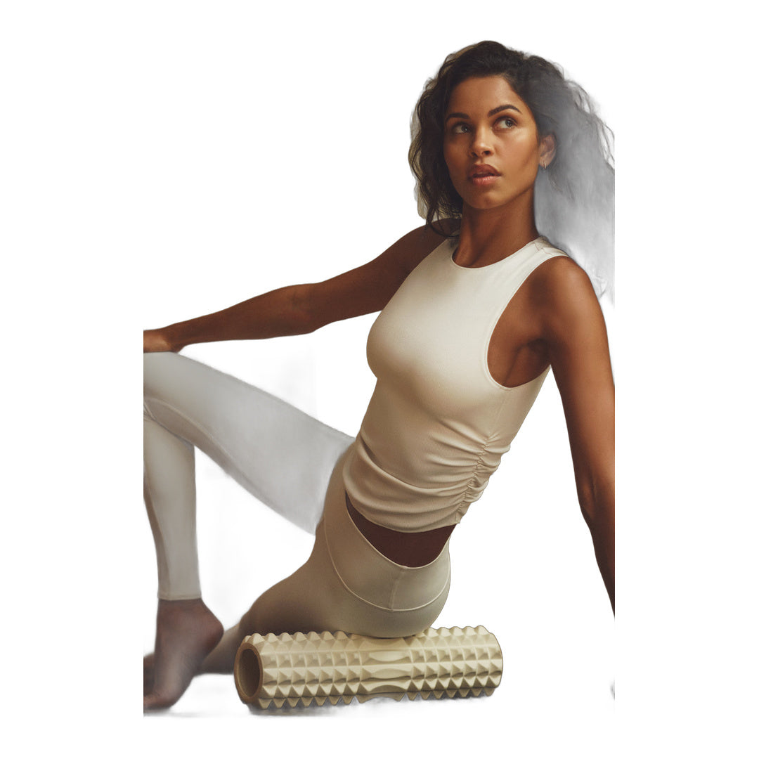 alo Ribbed En Pointe Tank - Ivory