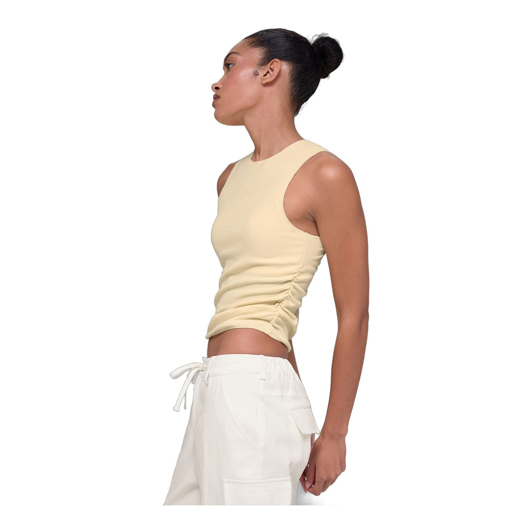 alo Ribbed En Pointe Tank - Candlelight Yellow