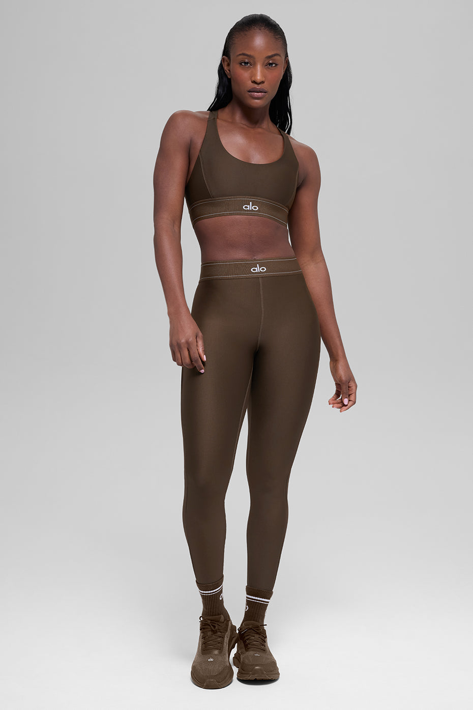 alo Airlift Suit Up Bra - Espresso