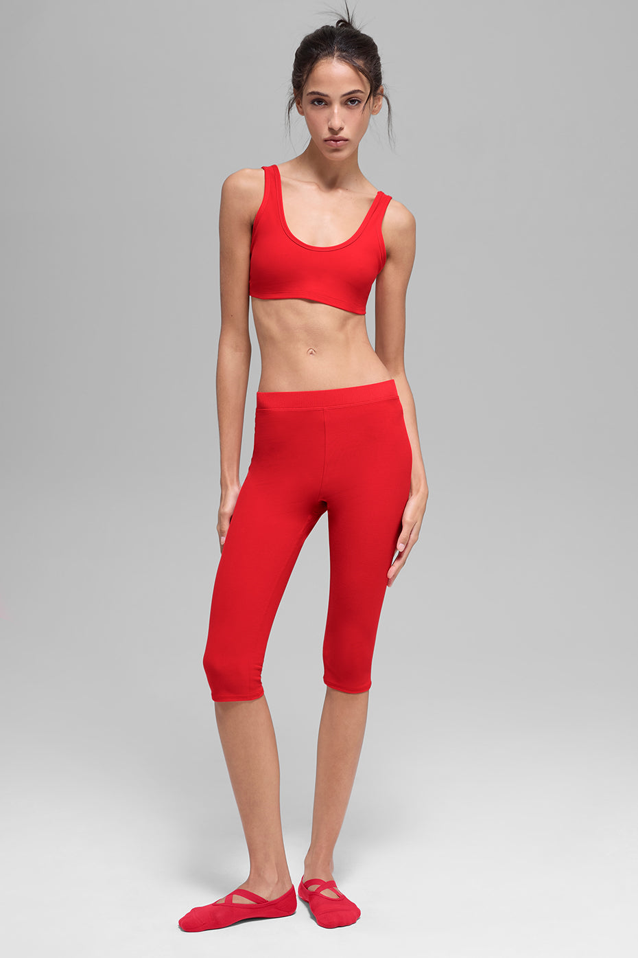 alo Alosoft Center Stage Bra - Bright Red