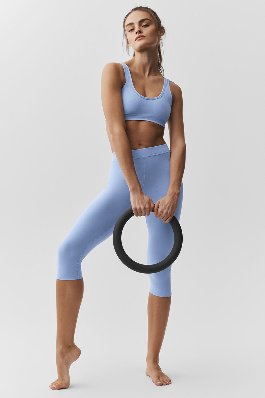 alo Alosoft Center Stage Bra - Light Provence Blue