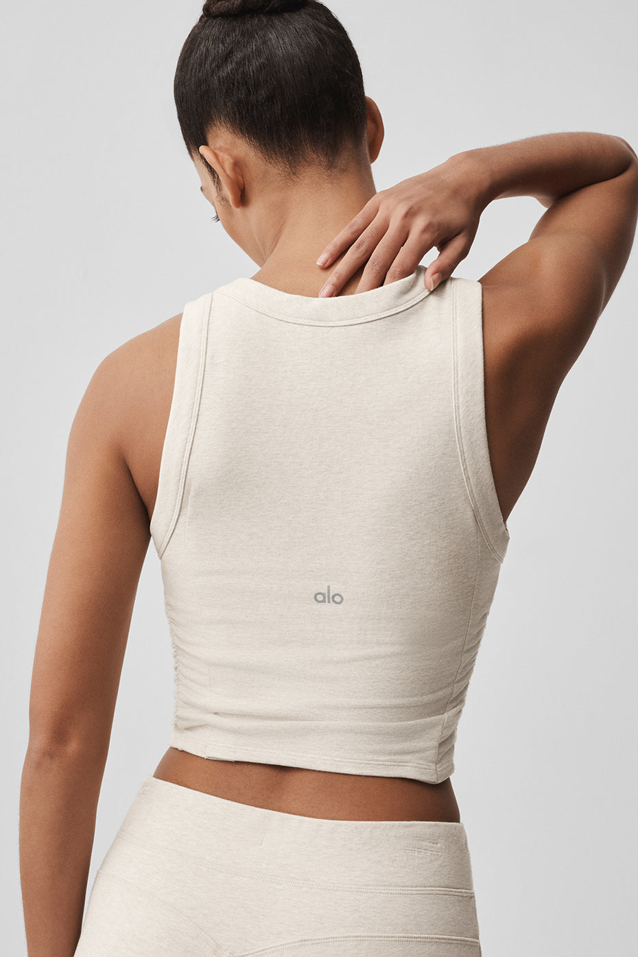 alo Sway Bra Tank - Oatmeal Heather