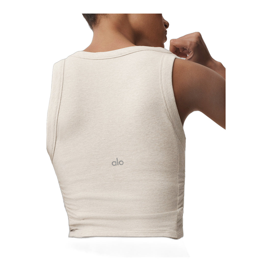 alo Sway Bra Tank - Oatmeal Heather