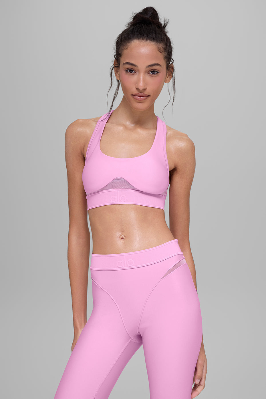 alo Airlift Rebel Bra - Candy Heart Pink