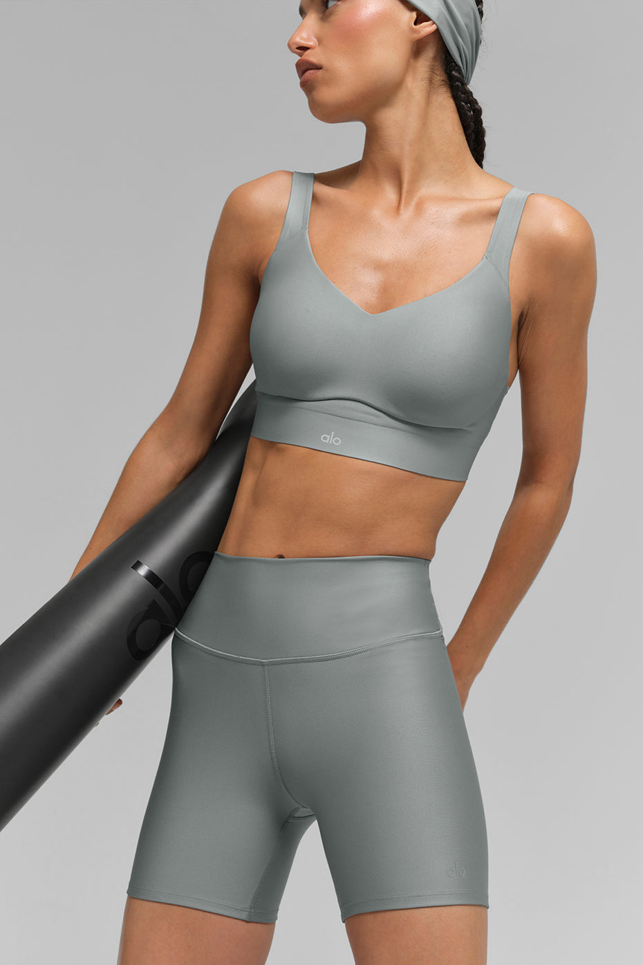 alo Airlift Endurance High-Impact Bra - Lunar Grey