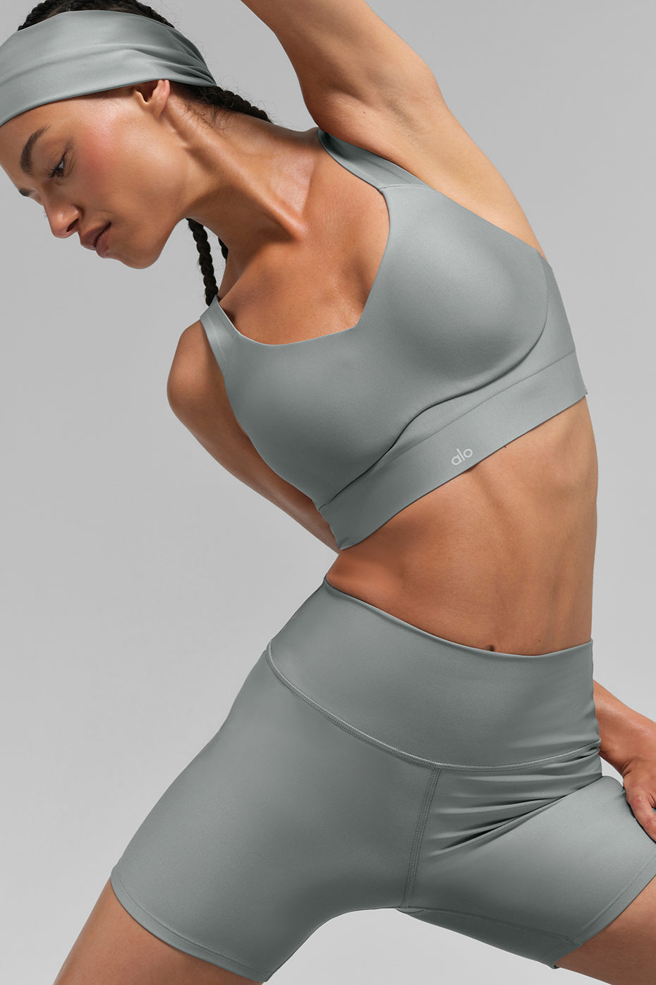 alo Airlift Endurance High-Impact Bra - Lunar Grey