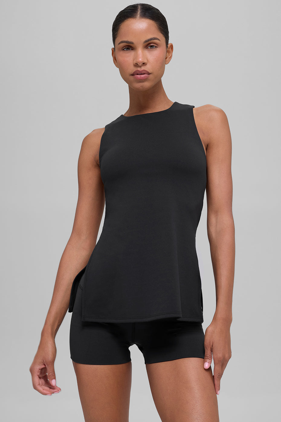 alo ALO Softsculpt Precision Full Length Bra Tank - Black