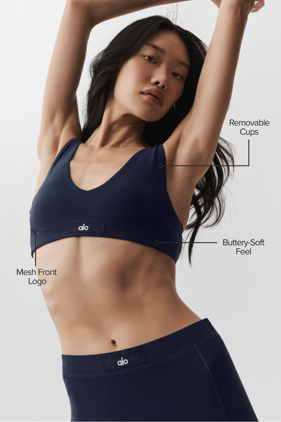 alo Alosoft Sincere Bra - Navy