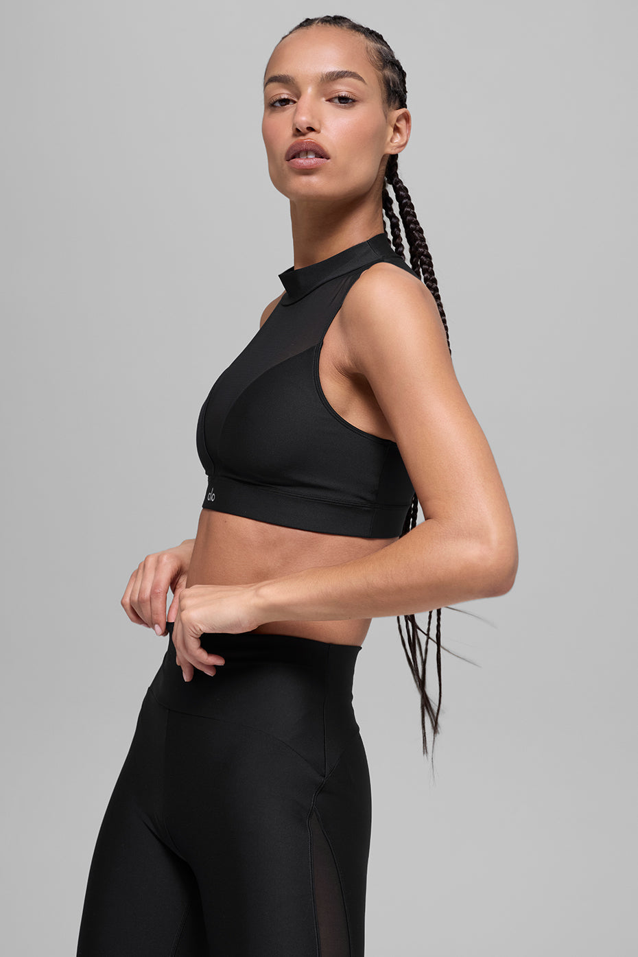 alo Airlift Mesh Infatuation Bra - Black