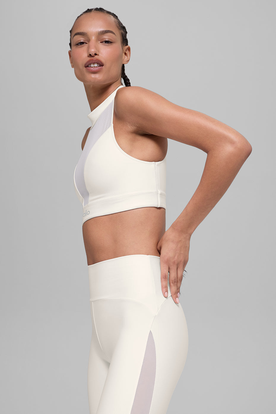 alo Airlift Mesh Infatuation Bra - Ivory