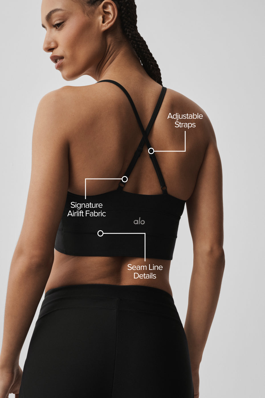 alo Airlift Evolve Bra - Black