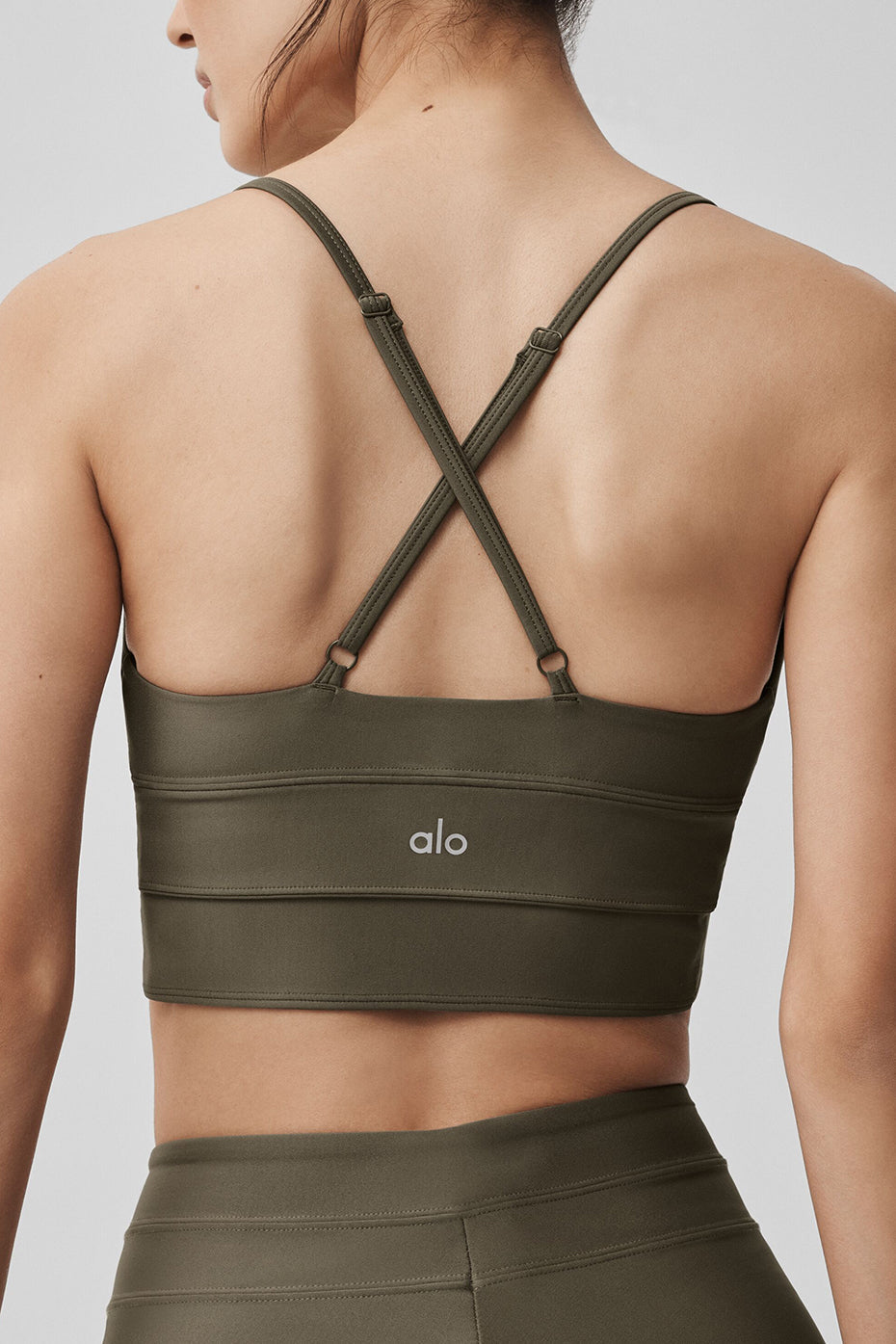 alo Airlift Evolve Bra - Olive Tree
