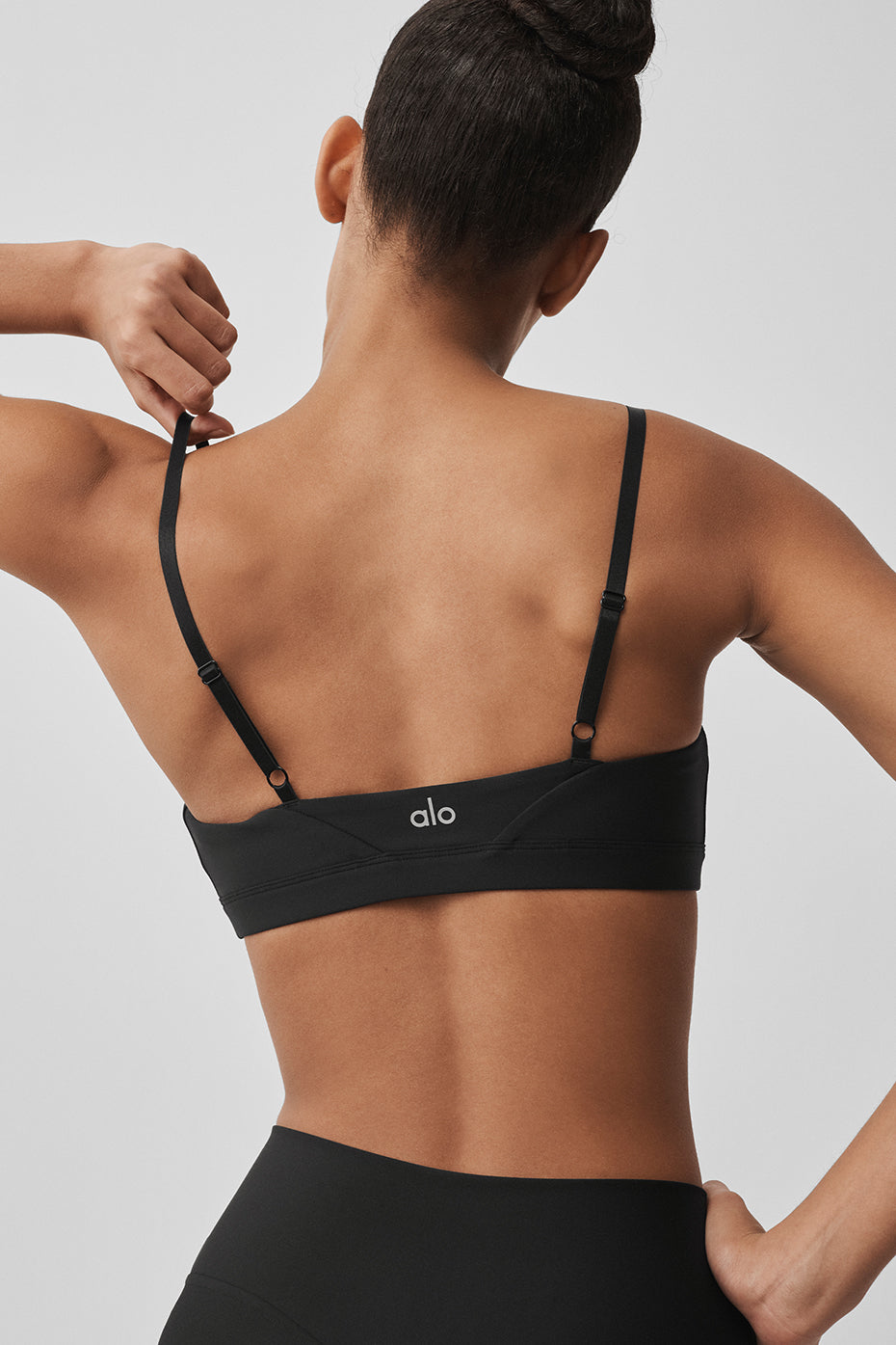 alo Airlift Fine Line Bra - Black
