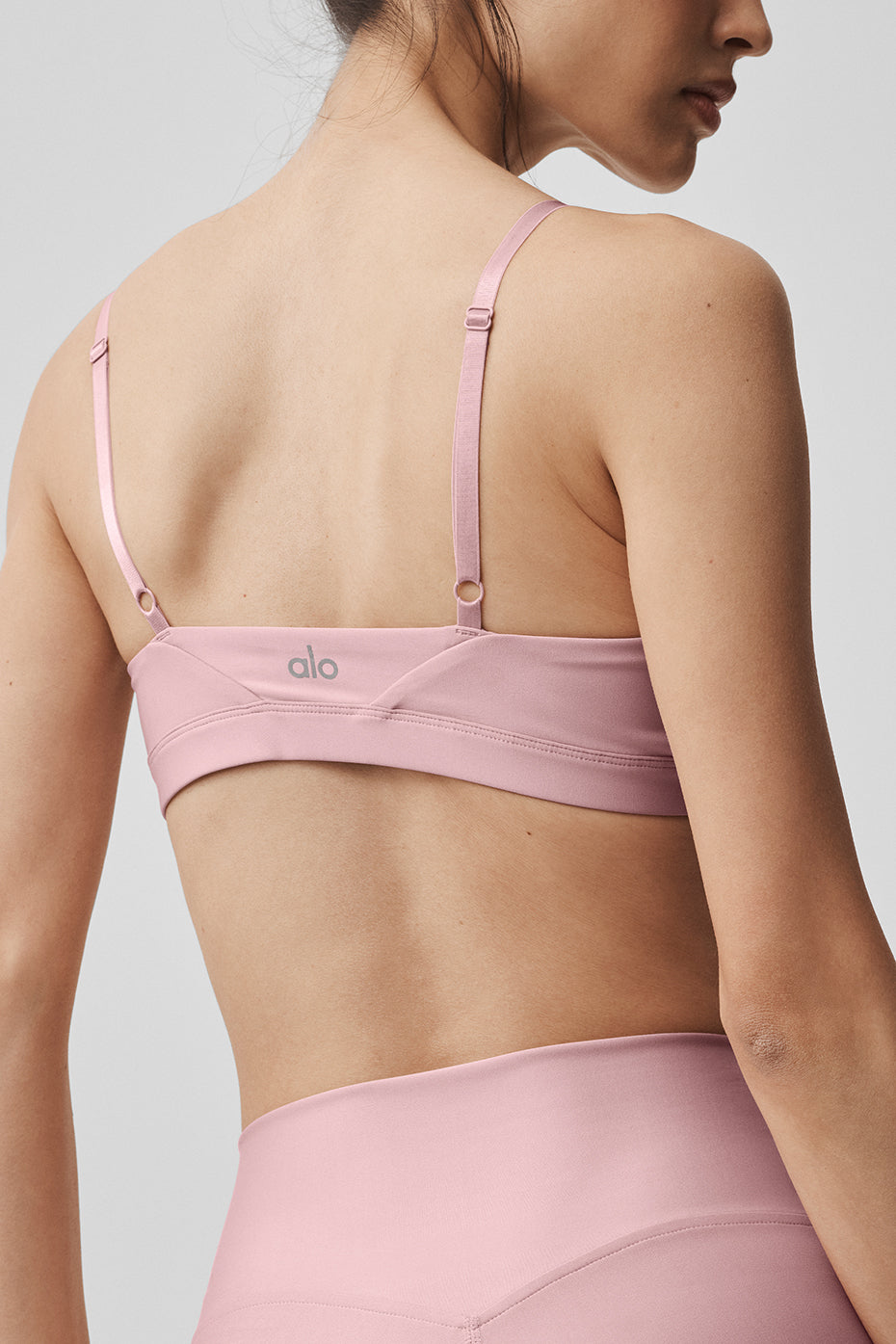 alo Airlift Fine Line Bra - Vintage Pink