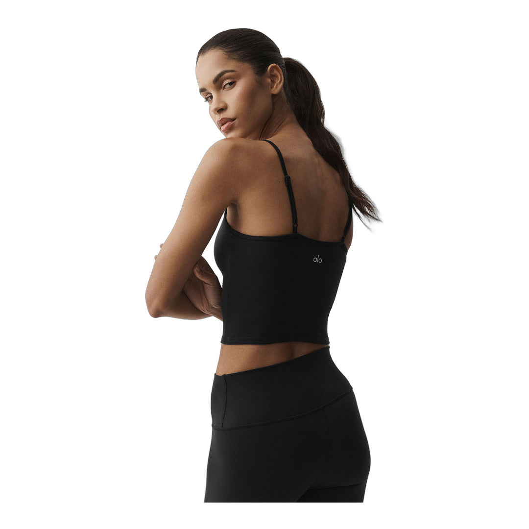 alo Airbrush Refined Bra Tank - Black