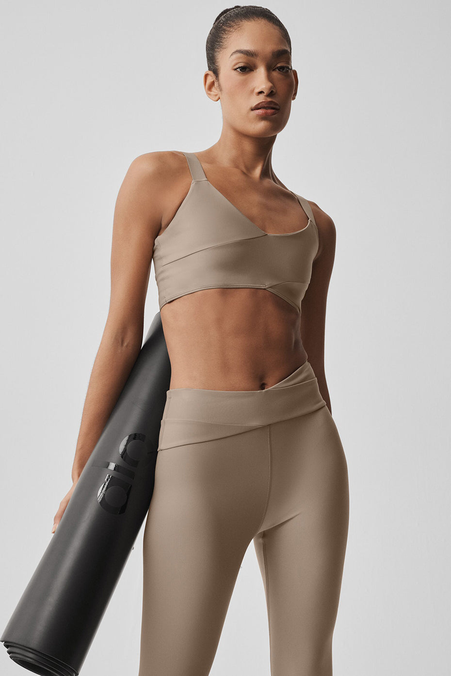 alo Airlift Horizon Bra - Gravel