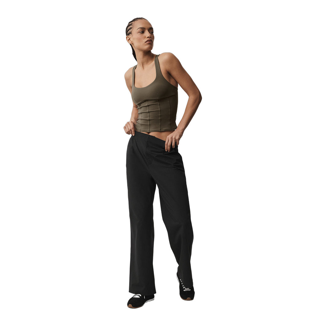 alo Airbrush Sparks Fly Corset Tank - Olive Tree