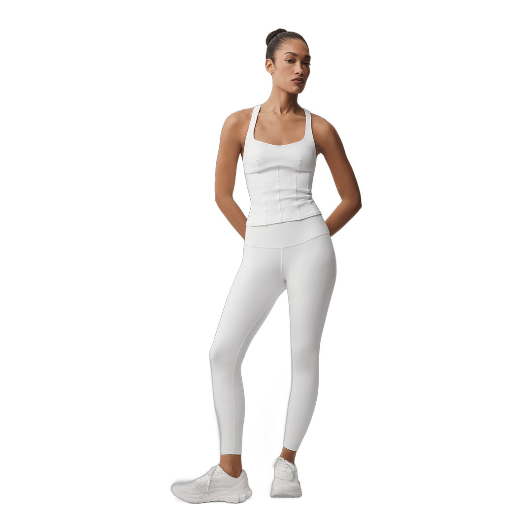 alo Airbrush Sparks Fly Corset Tank - White