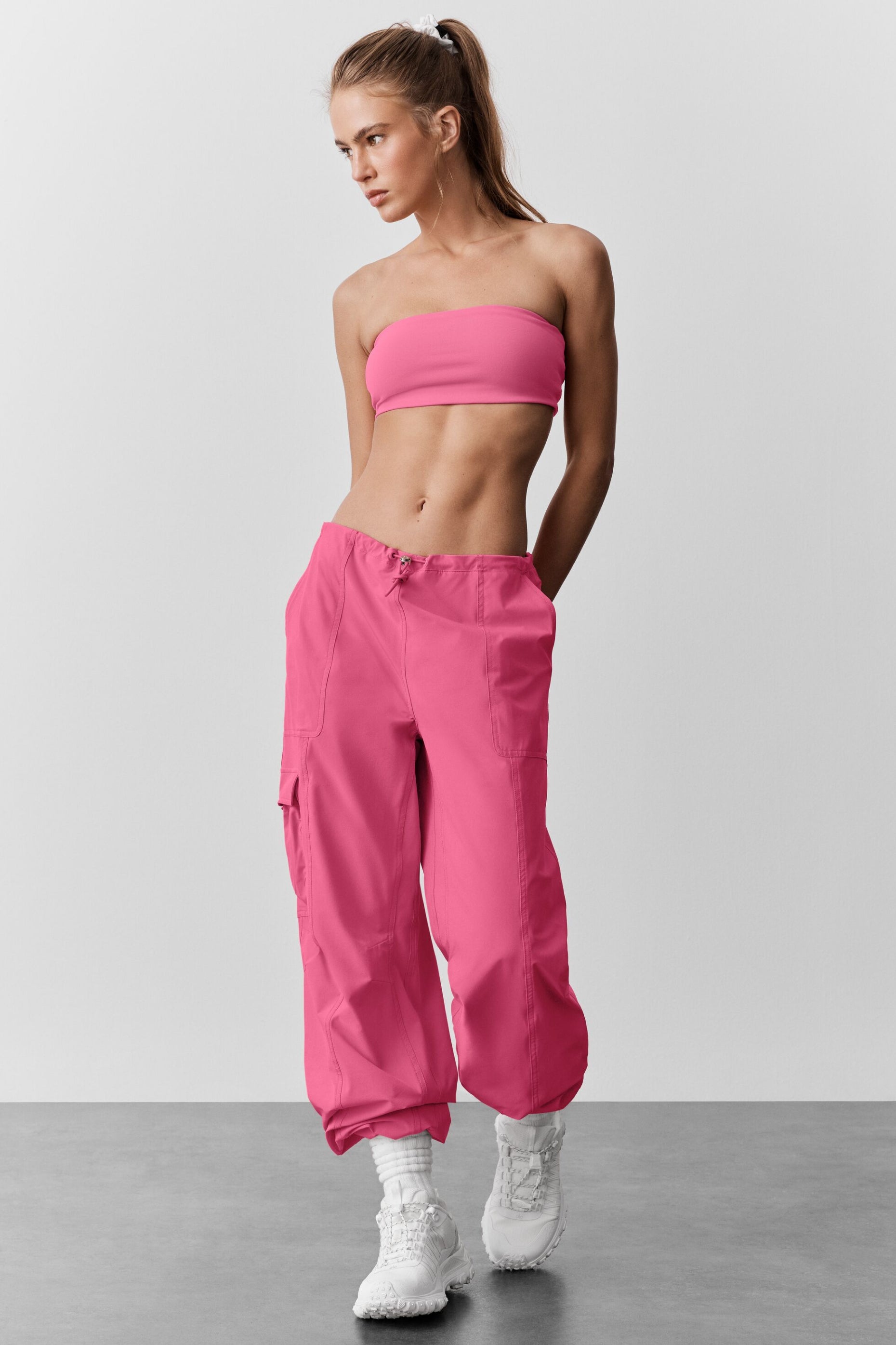 alo Airbrush Bandeau Bra - Paradise Pink