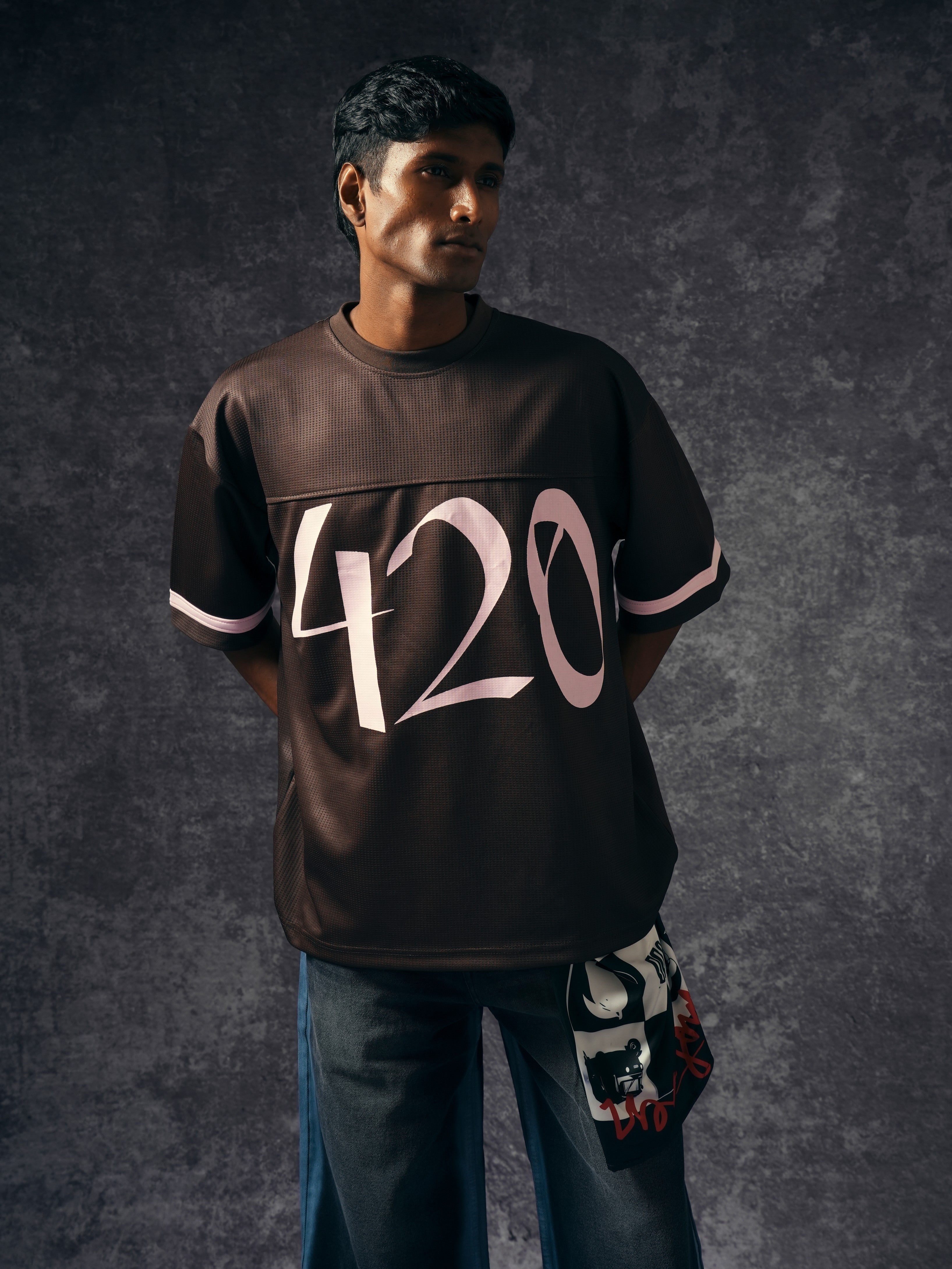 420 Brown Basic Jersey