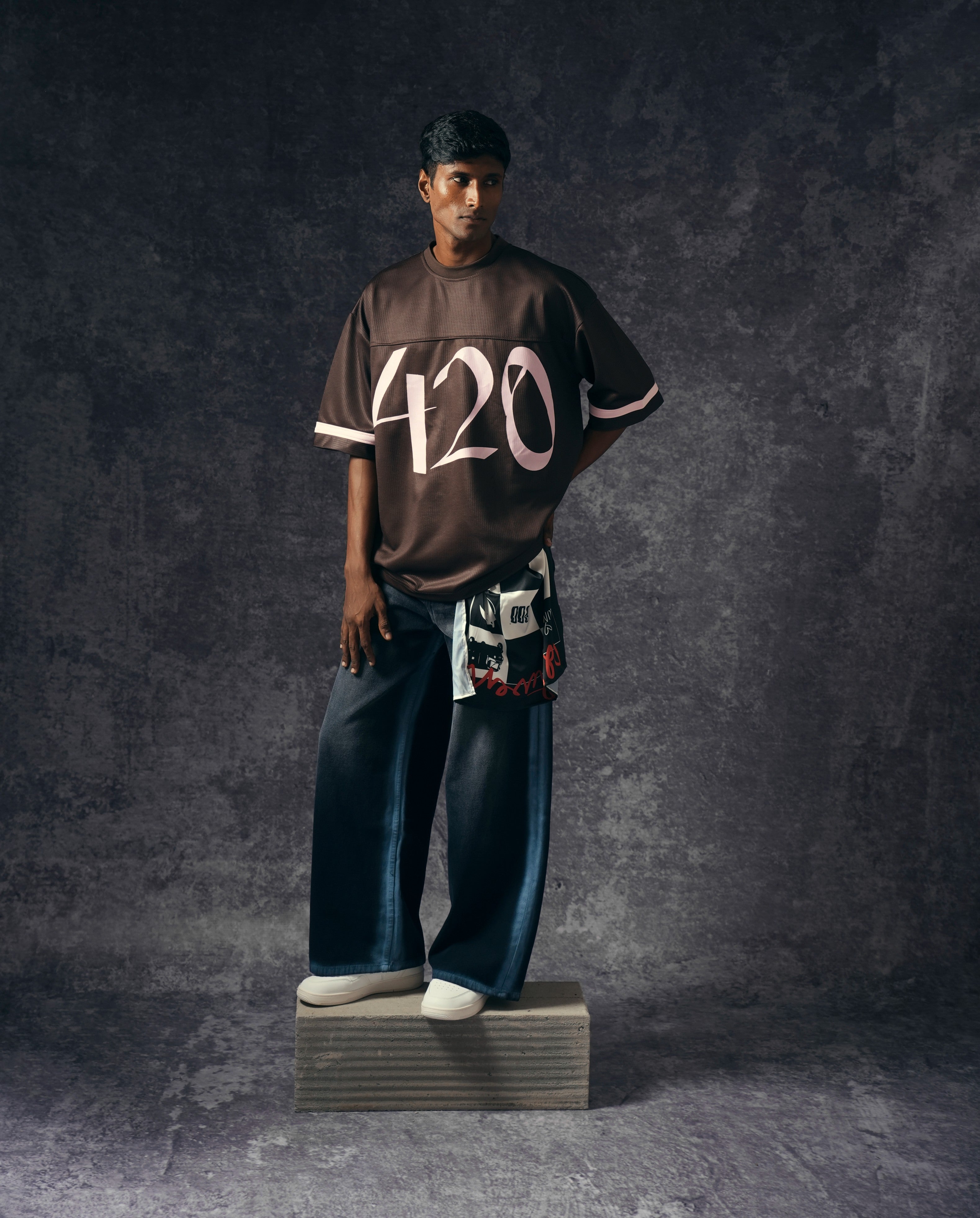 420 Brown Basic Jersey