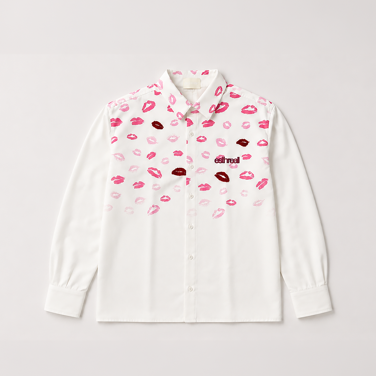 Kissed | White - Bomario | 4 Hand Beaded Kisses | 1/1