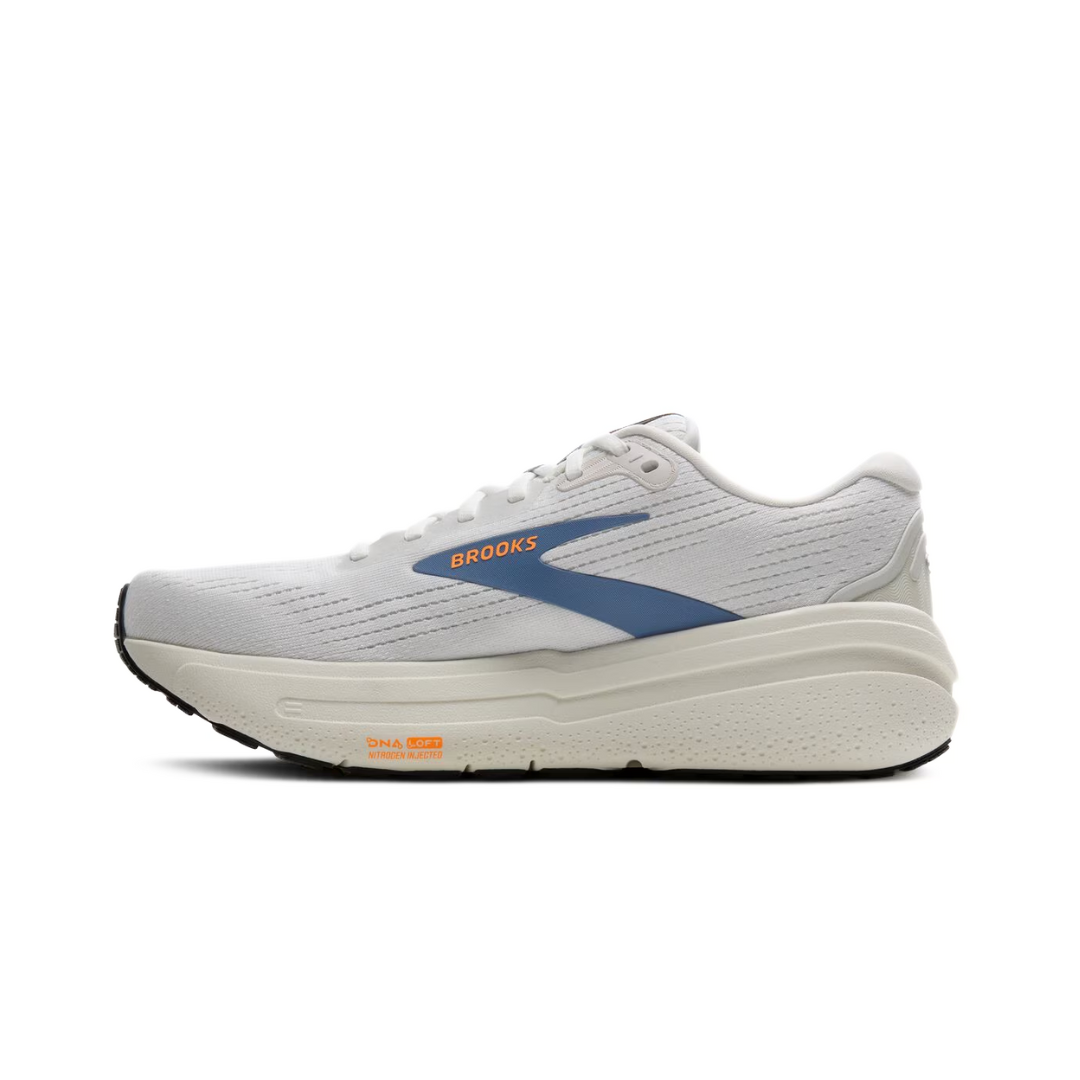 Brooks Ghost Max 2 White WinterSky Orange